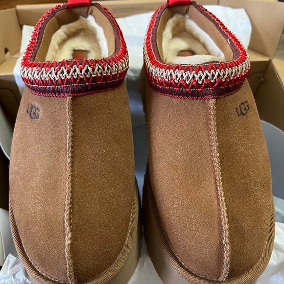 Ugg Women's Tazz Platform Slipper Chestnut 11 NEW - Picture 3 of 8
